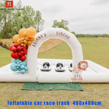Commercial White Inflatable Bounce House Bouncy Castle 10x10ft with Blower – Kids & Events thumbnail 13
