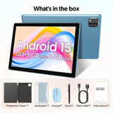 BAKEN 10-Inch Android 15 Tablet – Quad Core Processor, 12GB RAM (3GB+9GB), 64GB Storage, 1280x800 HD Display, Dual Camera, 5G WiFi thumbnail 15