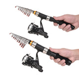 Lixada Telescopic Fishing Rod & Reel Combo Full Kit (2.1m / 2.3m) – Complete Carbon Fiber Spinning Set with Carry Bag thumbnail 11