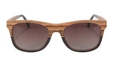 SHINU Handmade Natural Wood Polarized Sunglasses – Ebony, Zebra & Red Sandalwood UV400 Rectangle Frame for Men & Women thumbnail 9