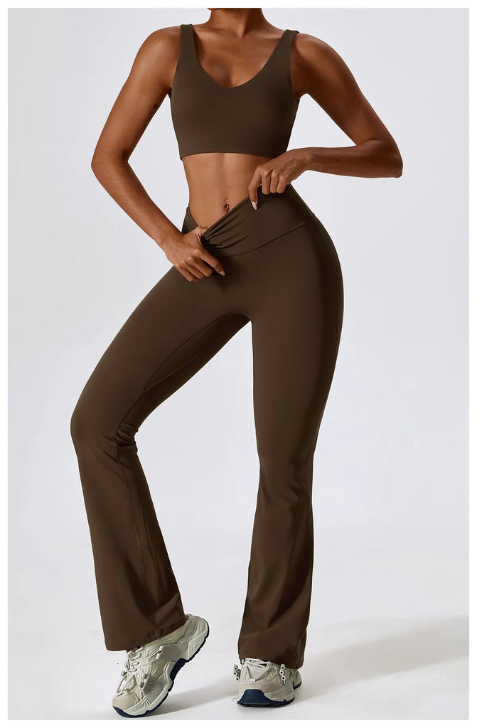 Seamless 2-Piece Women’s Yoga Set – Fitness Leggings & Sports Bra Workout Suit