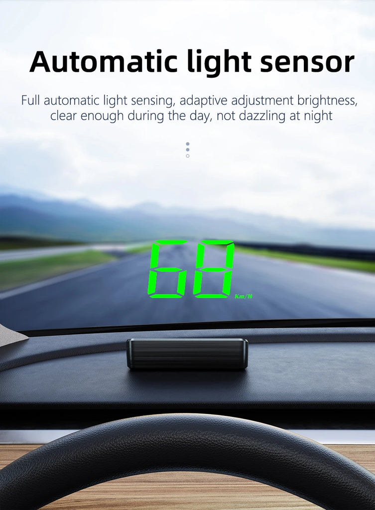HD Car Head Up Display M2 GPS Speedometer KM/H Digital Windshield HUD Projector Universal Auto Accessory
