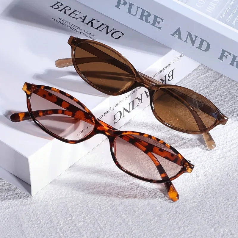 Stylish Women’s Oval Fashion Sunglasses – Small Frame UV400 Everyday Glasses