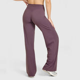 Women’s Flared Yoga Leggings – High-Waist Seamless Wide-Leg Fitness Pants thumbnail 30