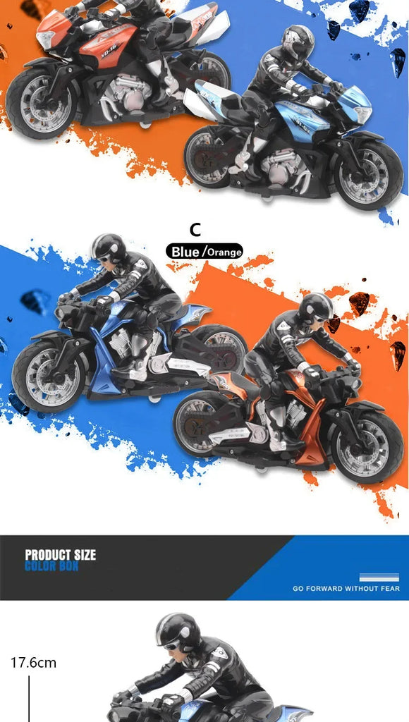 High-Speed Remote Control Stunt Motorbike 360° Rotation Drift RC Motorcycle Toy for Kids
