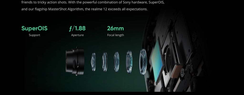 realme 12 4G Smartphone 50MP Sony OIS Camera Snapdragon 685 6.67" 120Hz AMOLED 67W Charge NFC