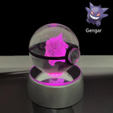 Pokemon 5cm Crystal Ball 3D LED Night Light – Pikachu, Charizard, Gengar & Eevee Gift Model thumbnail 29