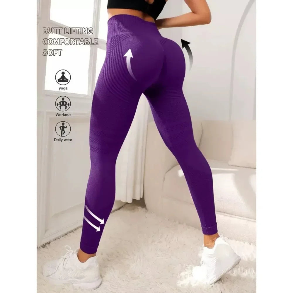 Slimove 3D Anti-Cellulite Leggings – High Waisted Butt Lifting Gym Tights