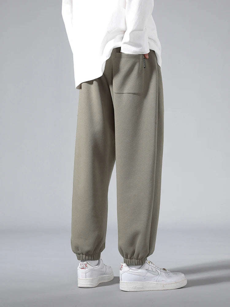 Men’s Big Size Hip Hop Jogger Sweatpants 6XL–8XL Loose Fit Cotton Blend Pants