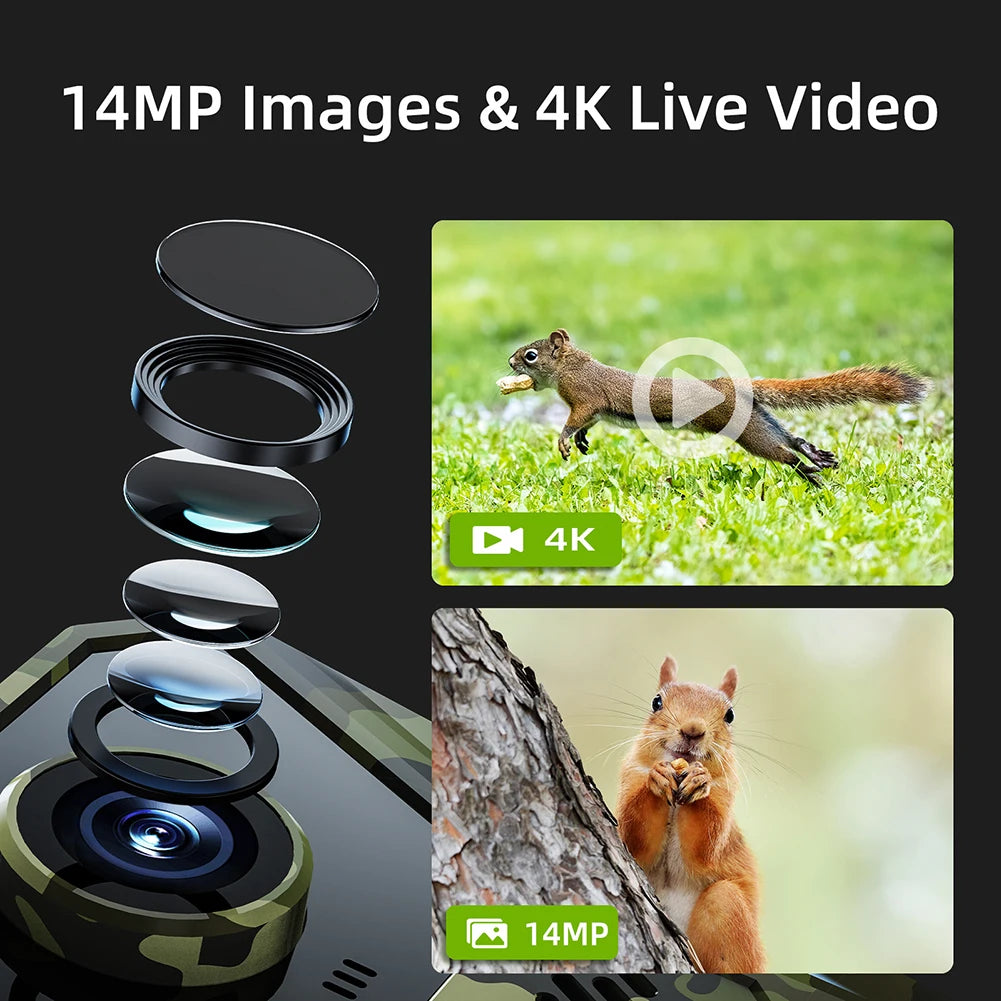 4G Solar Powered Infrared Outdoor Trail Camera – Waterproof Night Vision Wildlife Cam