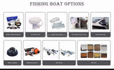 22ft High-Speed Aluminum Fishing Boat with Outboard Engine | Sport Yacht Cabin Cruiser thumbnail 13