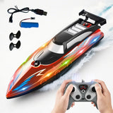 RC Boat with LED Light – 2.4GHz Remote Control Speedboat for Pool & Lake, 30-Min Run Time, Kids Toys & Birthday Gift thumbnail 21