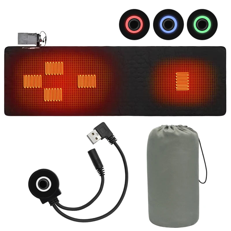 Outdoor Camping USB Heating Sleeping Mat — Stay Warm Anywhere, Anytime