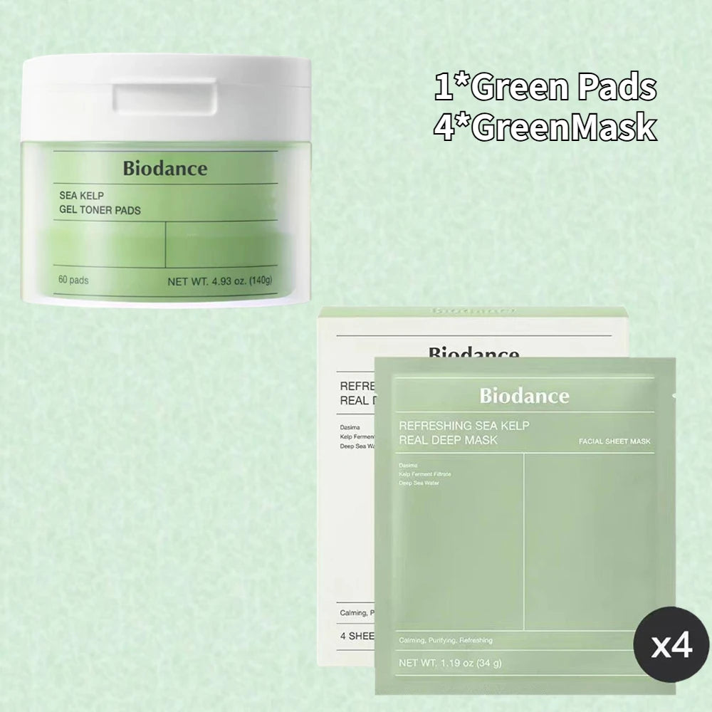 Korean Biodance Collagen Cotton Tablets – Elastic Firming Pore Moisturizing & Calming Facial Pads (60 Pads)
