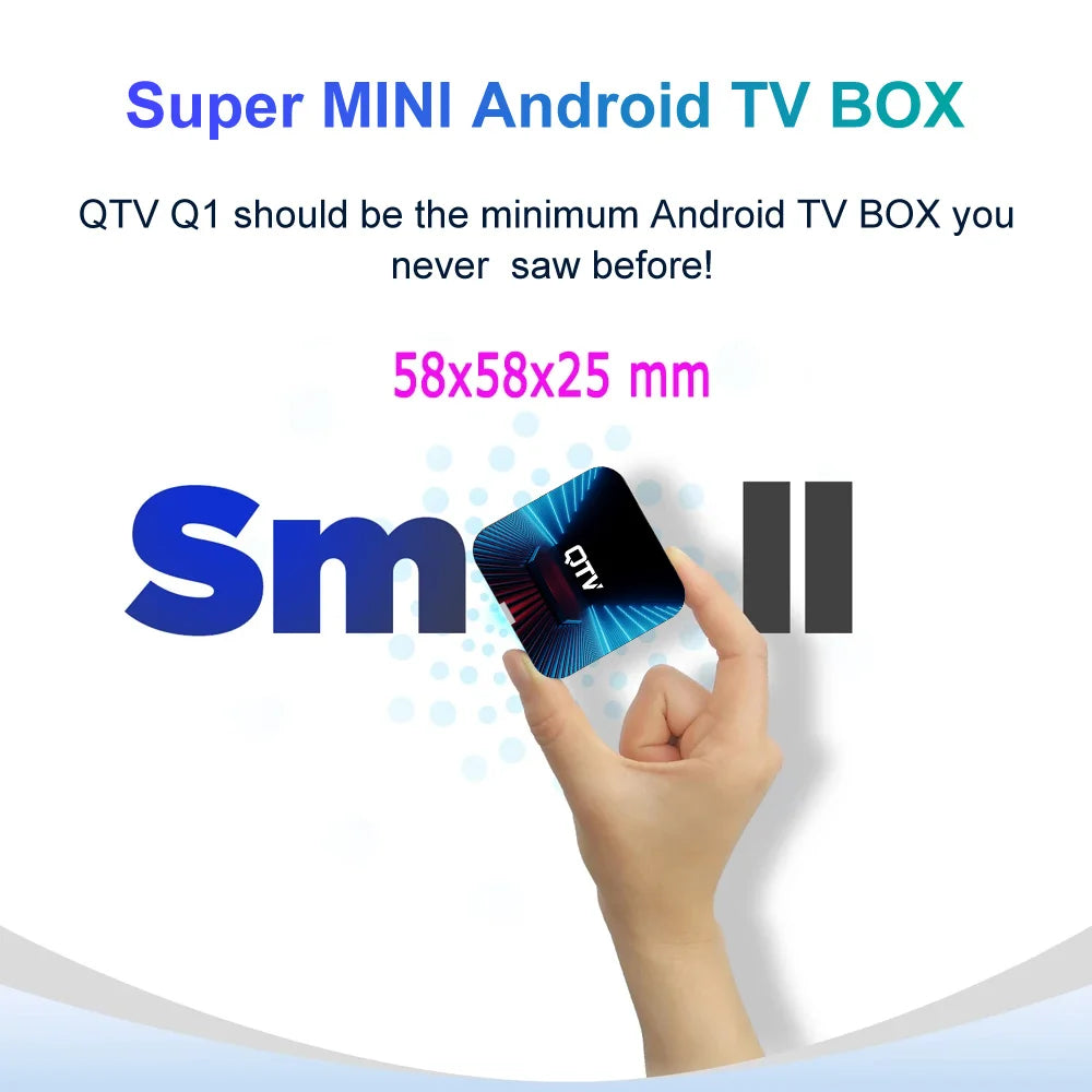 VONTAR QTV Q1 Android 10 TV Box Allwinner H313 2GB/16GB 4K Media Player Set Top Box