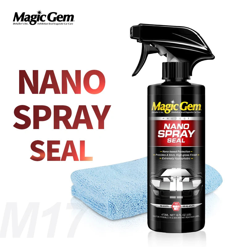 Magic Gem Car Ceramic Nano Coating Liquid 473ml – Crystal Hydrophobic Paint Protection Polish for Toyota