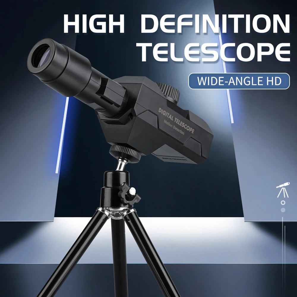 WiFi Digital Telescope 70X Zoom with 2MP Camera & 1080p Video | Mobile Detective Crosshairs Positioning | Lightweight & Portable Design