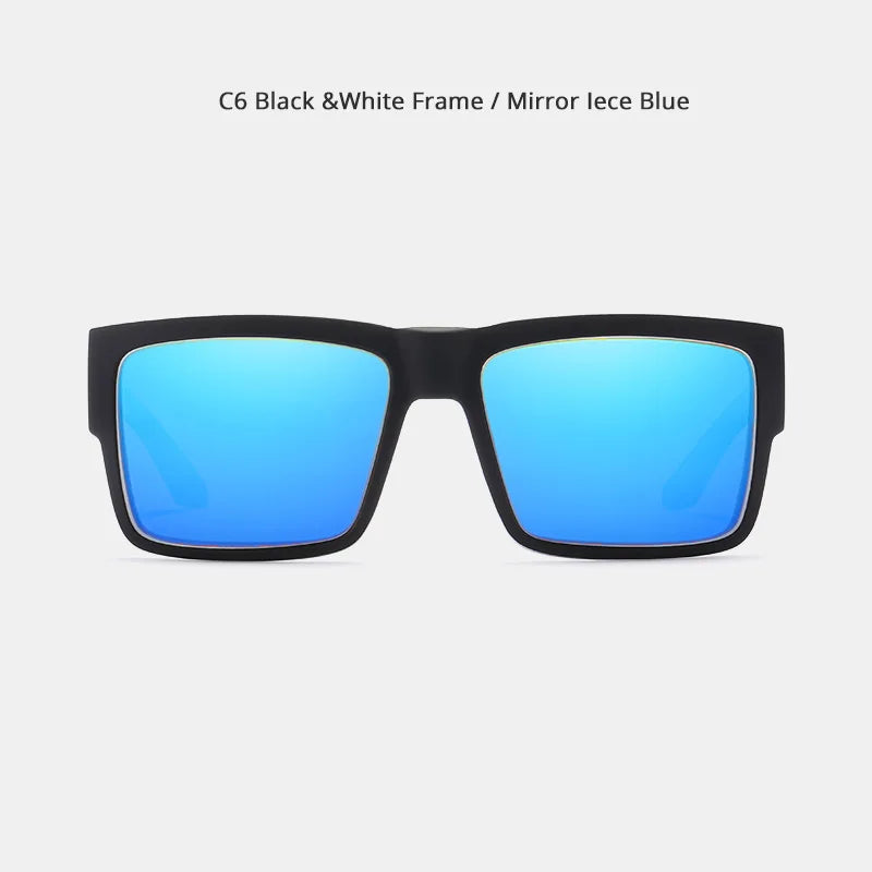 KDEAM Classic Square Polarized Sports Sunglasses UV400 Windproof Outdoor Fishing Driving Shades for Men KD093