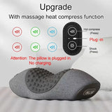 Electric Neck Massager Pillow Cervical Stretcher with Heat & Vibration – Orthopedic Neck and Back Support thumbnail 14