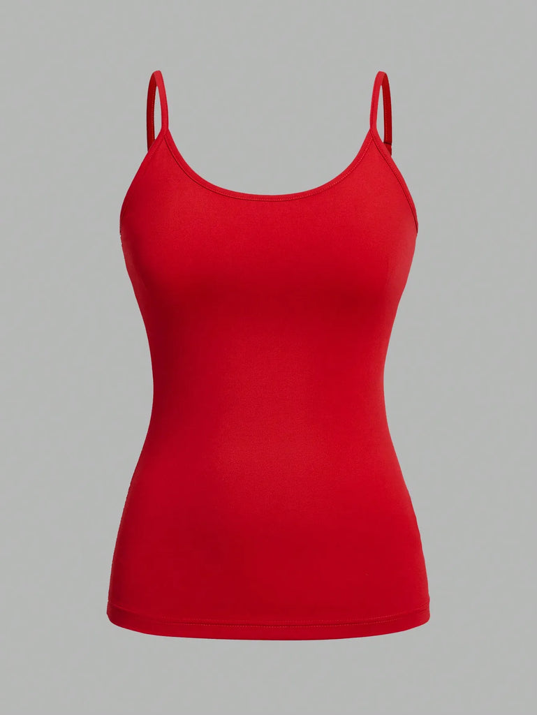 4-Pack Women’s Solid Color Camisole Tank Tops – Adjustable Strap Sleeveless Summer Vests