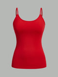 4-Pack Women’s Solid Color Camisole Tank Tops – Adjustable Strap Sleeveless Summer Vests thumbnail 3