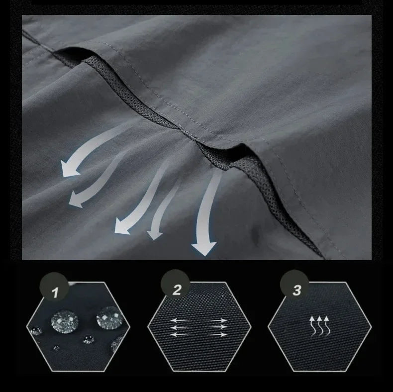 Men’s Lightweight Quick-Drying Tactical Shirt – Breathable Military-Style Long-Sleeve Cargo Shirt for Hiking, Camping & Outdoor Adventures