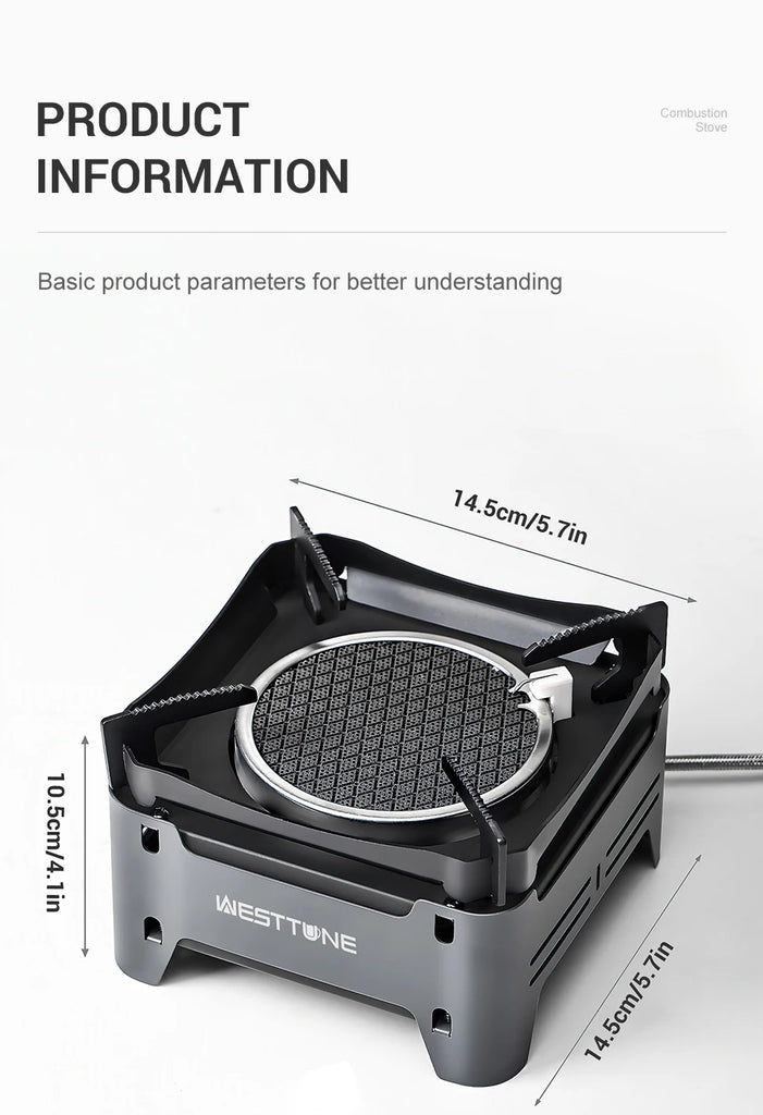 WESTTUNE Outdoor Gas Stove – Portable Camping & Emergency Cooking Burner with Electronic Ignition