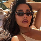 Stylish Women’s Oval Fashion Sunglasses – Small Frame UV400 Everyday Glasses thumbnail 3
