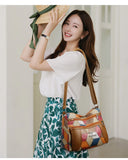 Vintage PU Leather Armpit Shoulder Bag for Women – Geometric Rivet Crossbody Satchel thumbnail 18