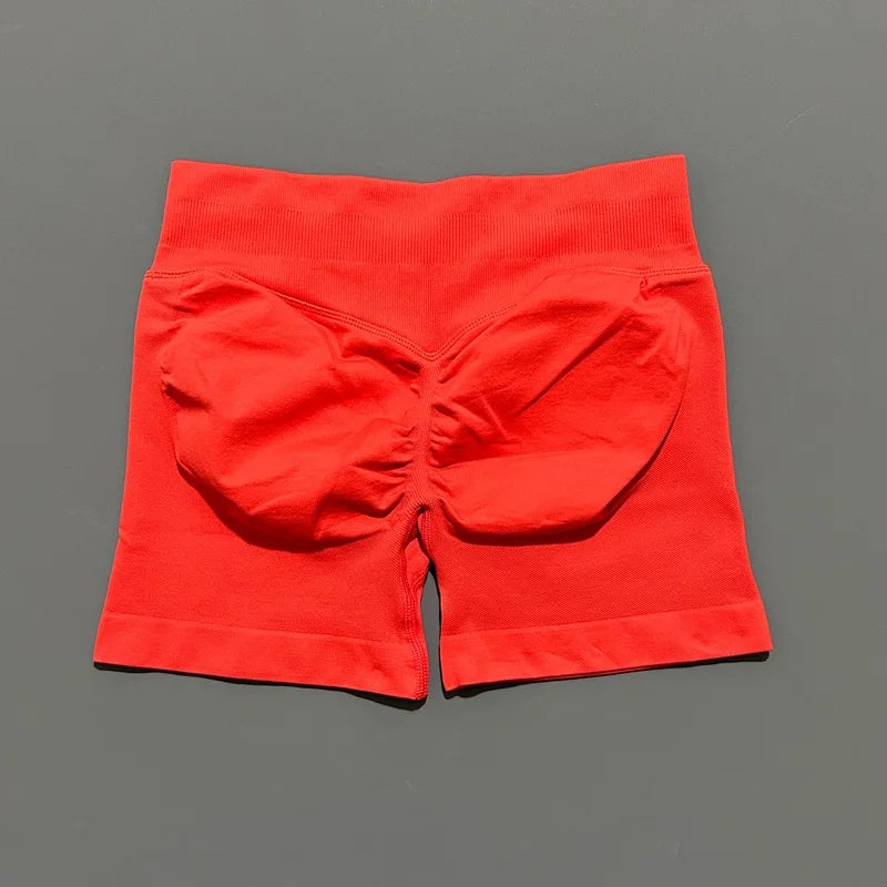Women High Waist Fitness Shorts – Yoga, Gym, Running Sportswear