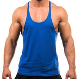 Men’s Gym Workout Bodybuilding Tank Top Y-Back Lightweight Muscle Fit Stringer Vest thumbnail 6