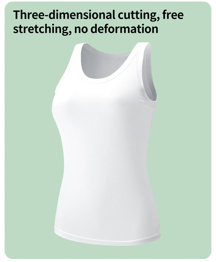 3-Piece Women’s Solid Color Knit Tank Top Vest Set
