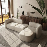 European Minimalist Luxury Living Room Sofa - Comfortable L-Shaped Velvet Sectional for Small Apartments thumbnail 1