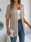 Casual Hollow Out Knitted Short Sleeve Cardigan for Women thumbnail 23