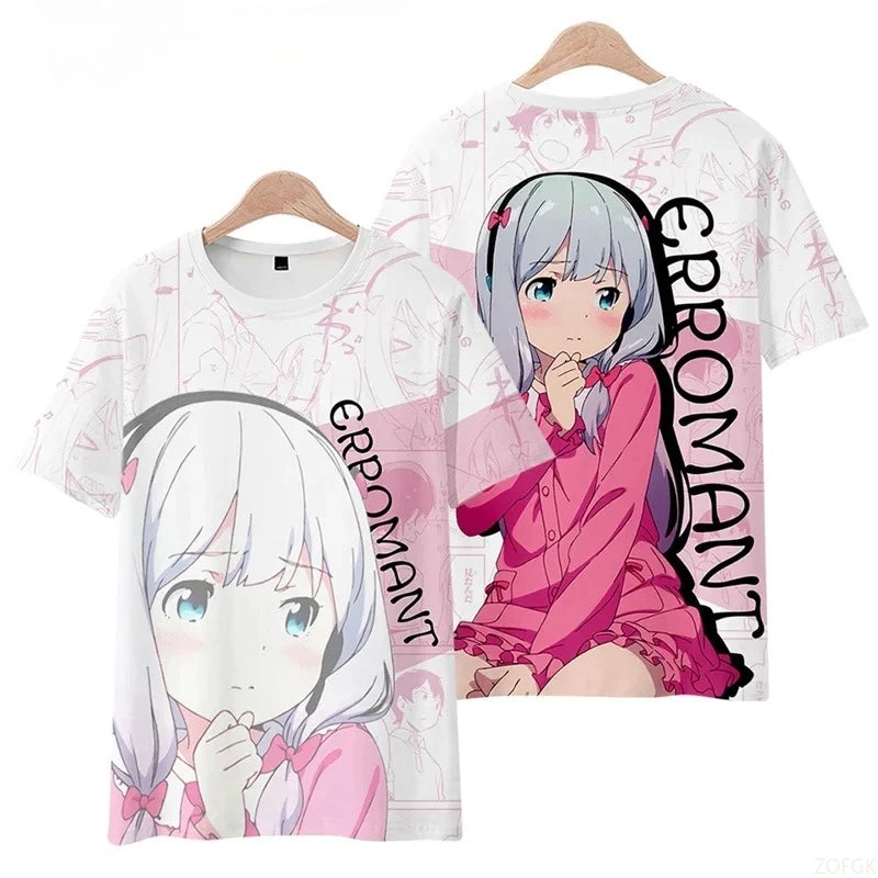 Anime 3D Graphic T-Shirt Unisex Short Sleeve Streetwear Tee for Kids & Adults