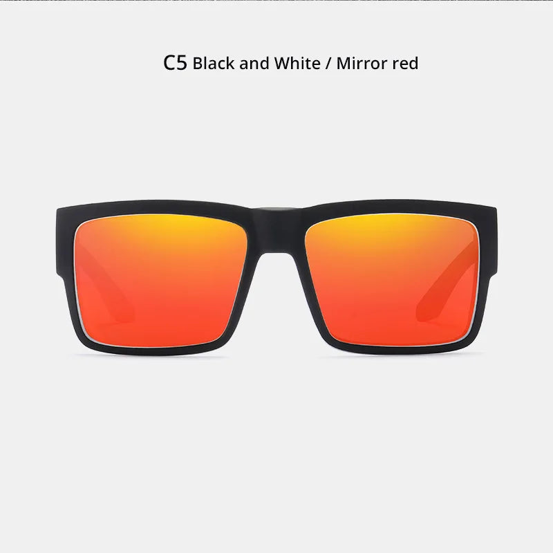 KDEAM Classic Square Polarized Sports Sunglasses UV400 Windproof Outdoor Fishing Driving Shades for Men KD093