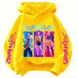 Cute Girls Hooded Sweatshirt KPop Demon Hunter Cartoon Casual Top – Purple & Pink thumbnail 14