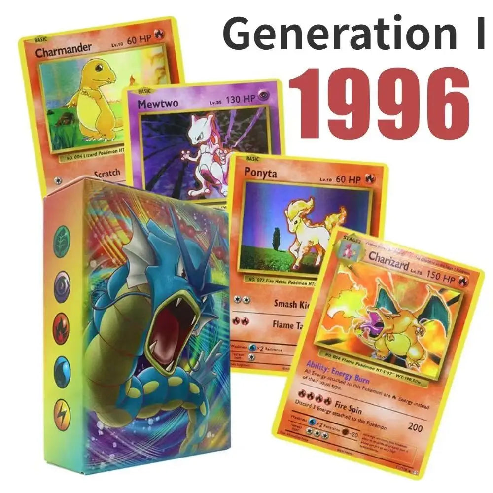 Pokemon Collection Cards Edition – Charizard & Pikachu Flash Cards Game PTCG Hobby Set