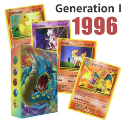 Pokemon Collection Cards Edition – Charizard & Pikachu Flash Cards Game PTCG Hobby Set
