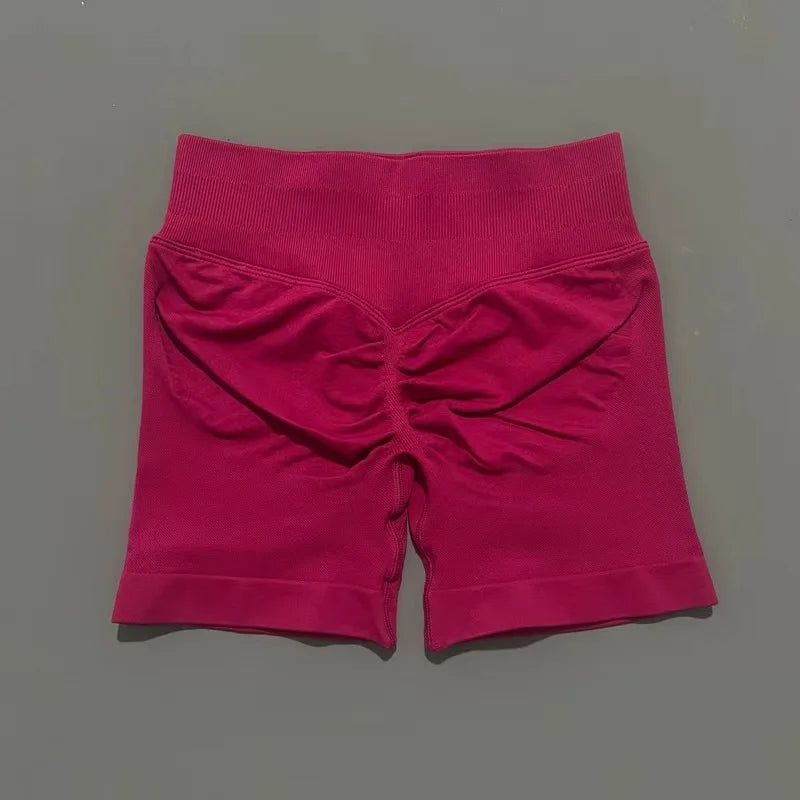 Women High Waist Fitness Shorts – Yoga, Gym, Running Sportswear