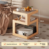 Solid Wood Bedside Table with Storage – Modern Minimalist Bedroom Side Table thumbnail 37