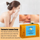 Organic Lemon Turmeric Kojic Acid Soap 100g – Brightening Facial Cleanser for Dark Spots thumbnail 7