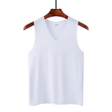 Men’s Seamless Ice Silk Tank Top Sleeveless Vest – Breathable Sport & Casual Undershirt for Gym and Summer Wear thumbnail 37