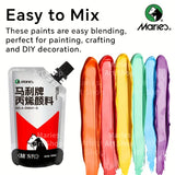 12 Colors Marie’s Acrylic Paint Set – 100ml Vibrant Acrylic Paints for Canvas, Rocks, Crafts, Wood, and Stone thumbnail 7