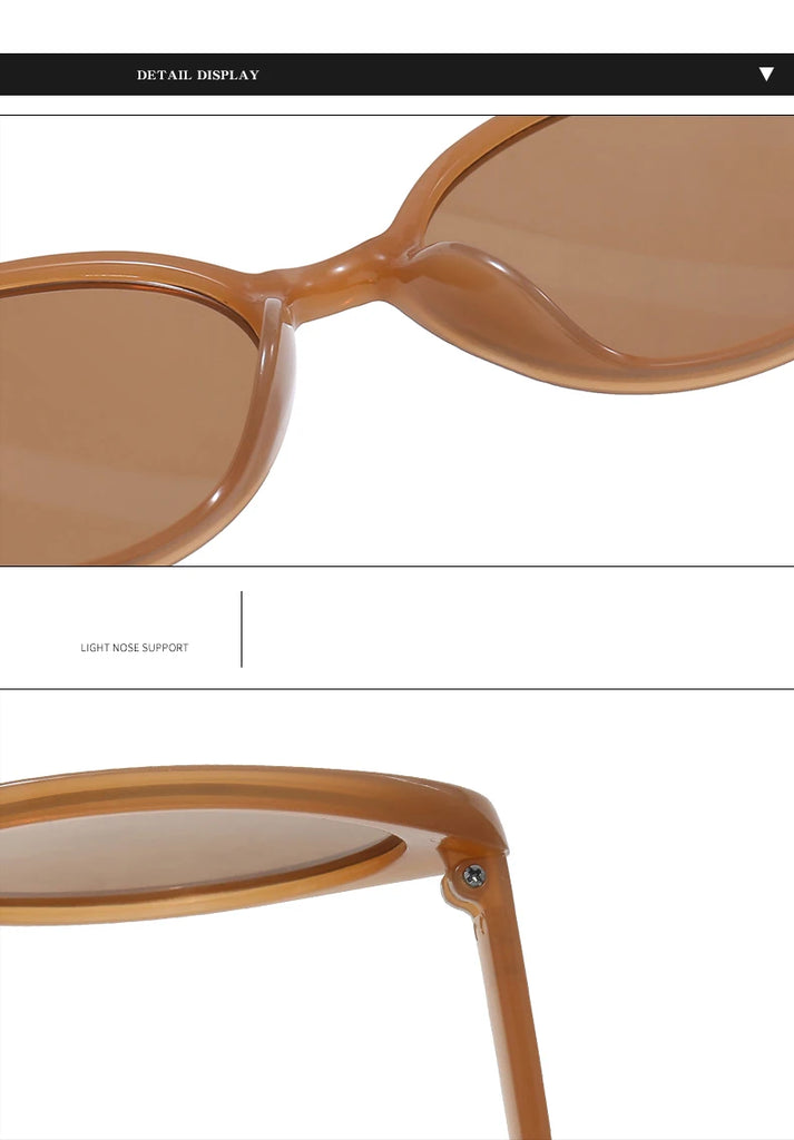 2pcs Retro Cat Eye Sunglasses for Women & Men – Rivet Triangle Fashion Sun Glasses, Multi-Color