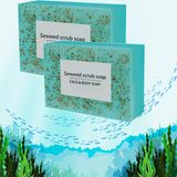 Seaweed Scrub Particle Soap – Vitamin E & Olive Oil Moisturizing Soap for Face & Body thumbnail 1