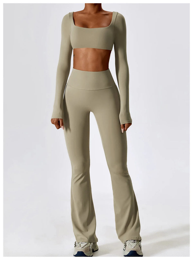 Seamless 2-Piece Women’s Yoga Set – Fitness Leggings & Sports Bra Workout Suit