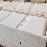 5pcs White Blank Square Artist Canvas Wooden Frame Cotton Boards for Oil, Acrylic & Watercolor Painting thumbnail 6