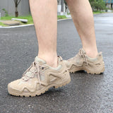 Men’s Tactical Combat Hiking Boots – Waterproof Nylon & Suede Outdoor High Tops for Work, Climbing & Trekking thumbnail 14
