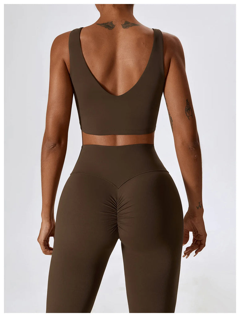 Seamless 2-Piece Women’s Yoga Set – Fitness Leggings & Sports Bra Workout Suit